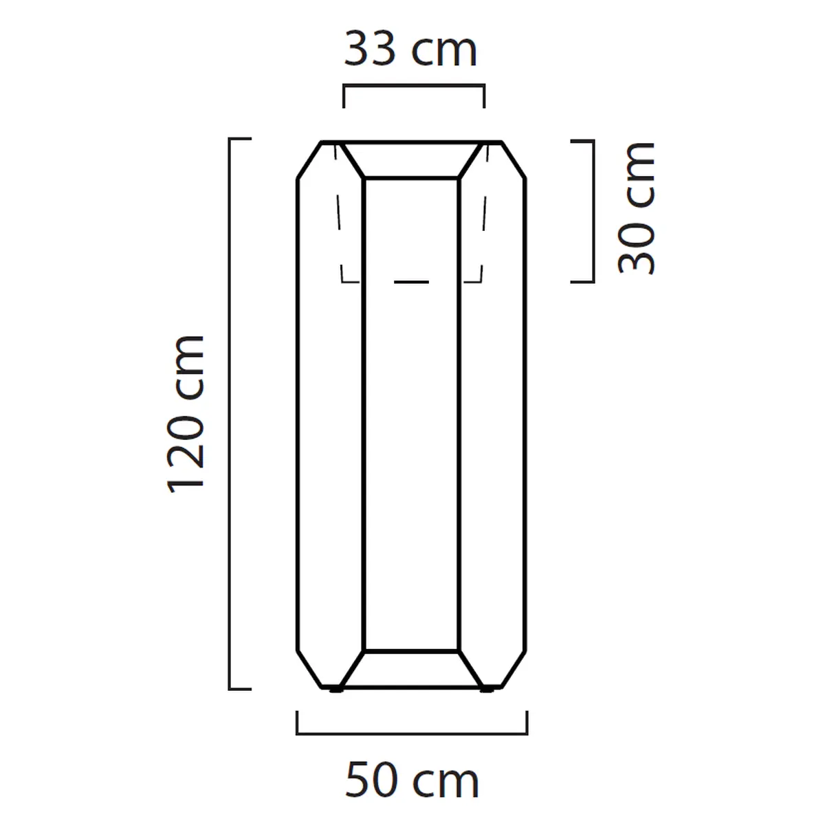 GEM Vase Zeichnung Ma�e M