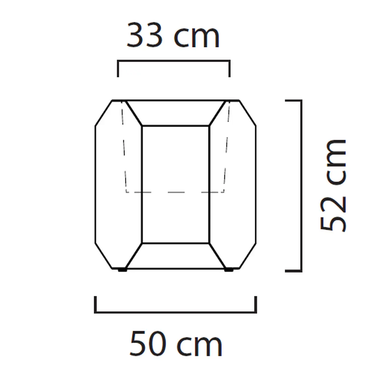 GEM Vase Zeichnung Ma�e S