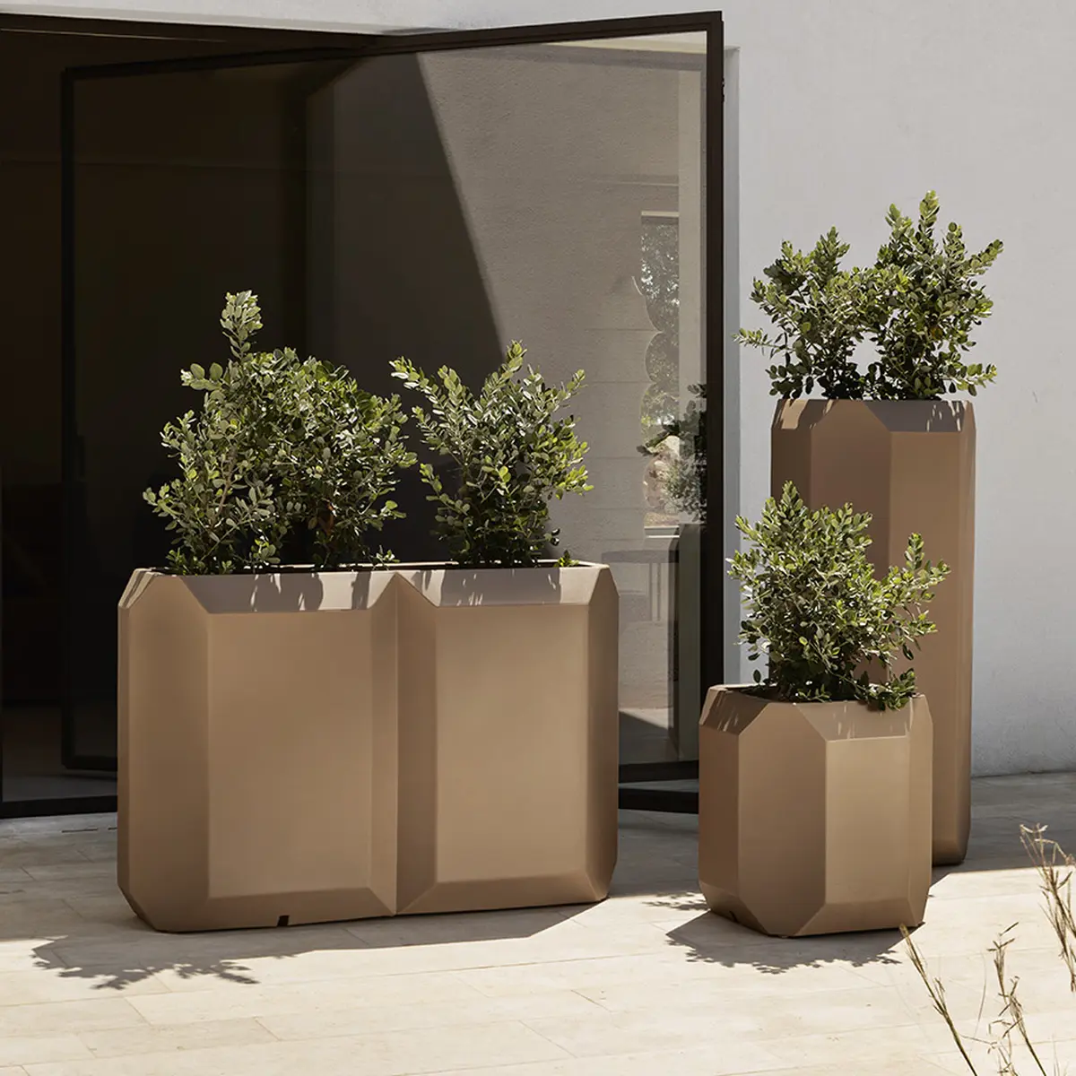 GEM Vase in 3 Gr��en mit Pflazen