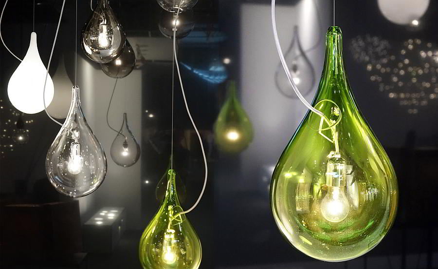 DROP-2 Pendelleuchte aus Glas von next Design DROP-2 Pendelleuchte aus Glas