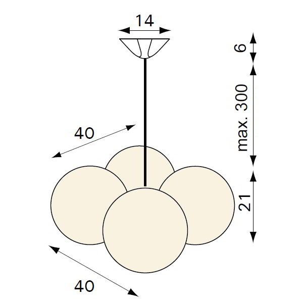 MOLECULAR Pendelleuchte ML-4, Details von next Design MOLECULAR Pendelleuchte ML-4, Details