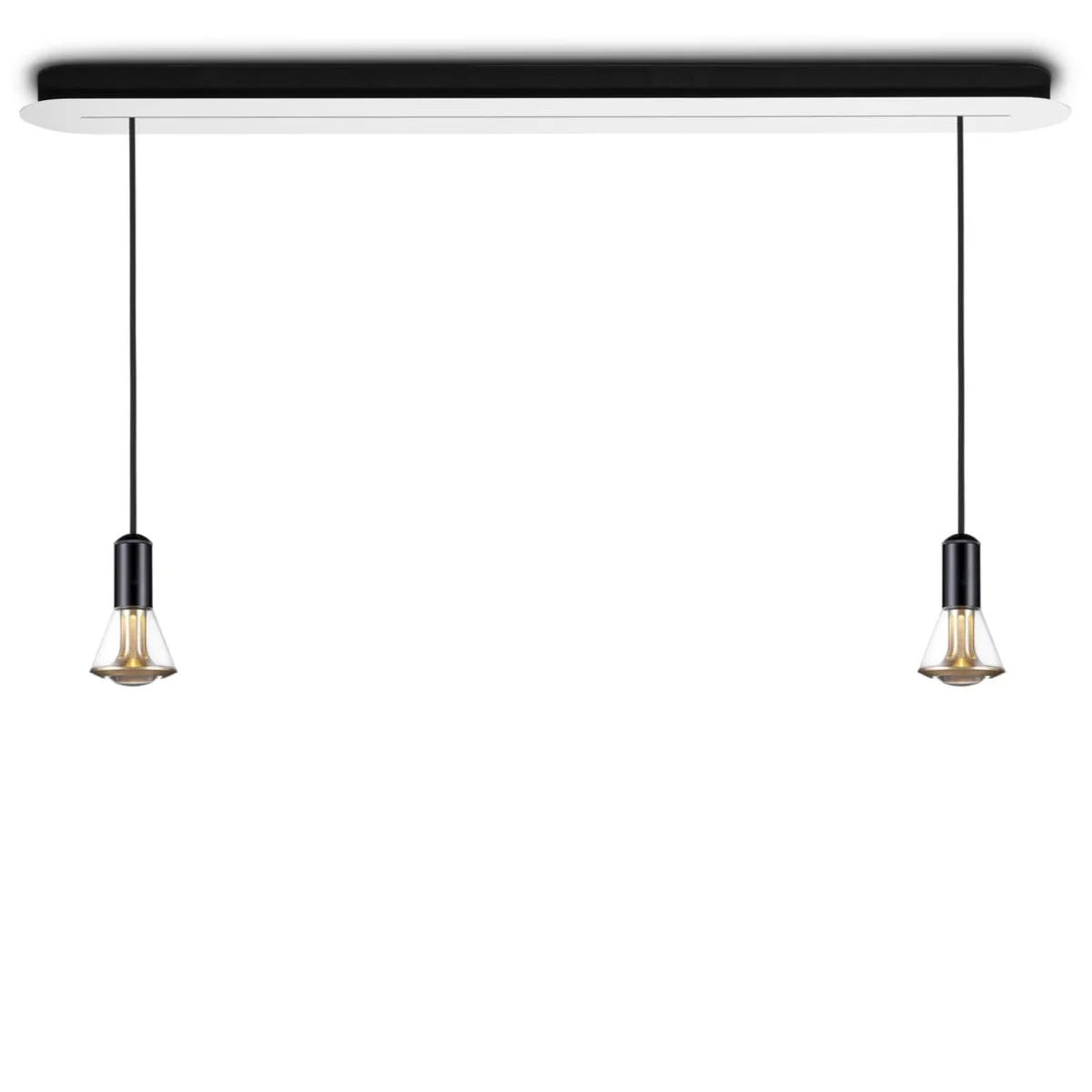 ETHICS Duo Cone Pendelleuchte 105 Ausf�hrung Kristall Gold Frontalansicht