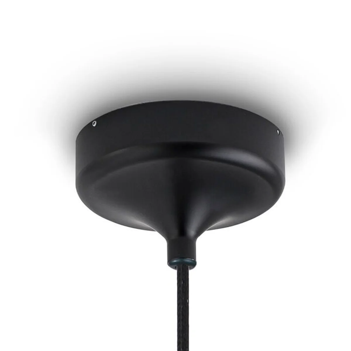 ETHICS Single Cone Pendelleuchte Baldachin Schwarz 11 cm Nahaufnahme