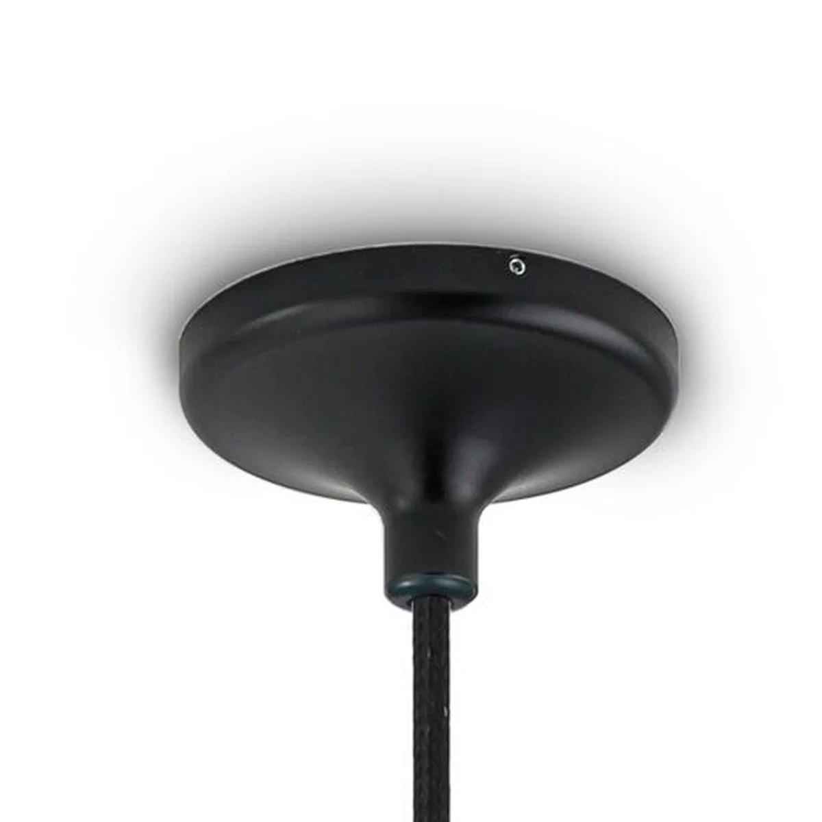 ETHICS Single Cone Pendelleuchte Baldachin Schwarz 8 cm Nahaufnahme