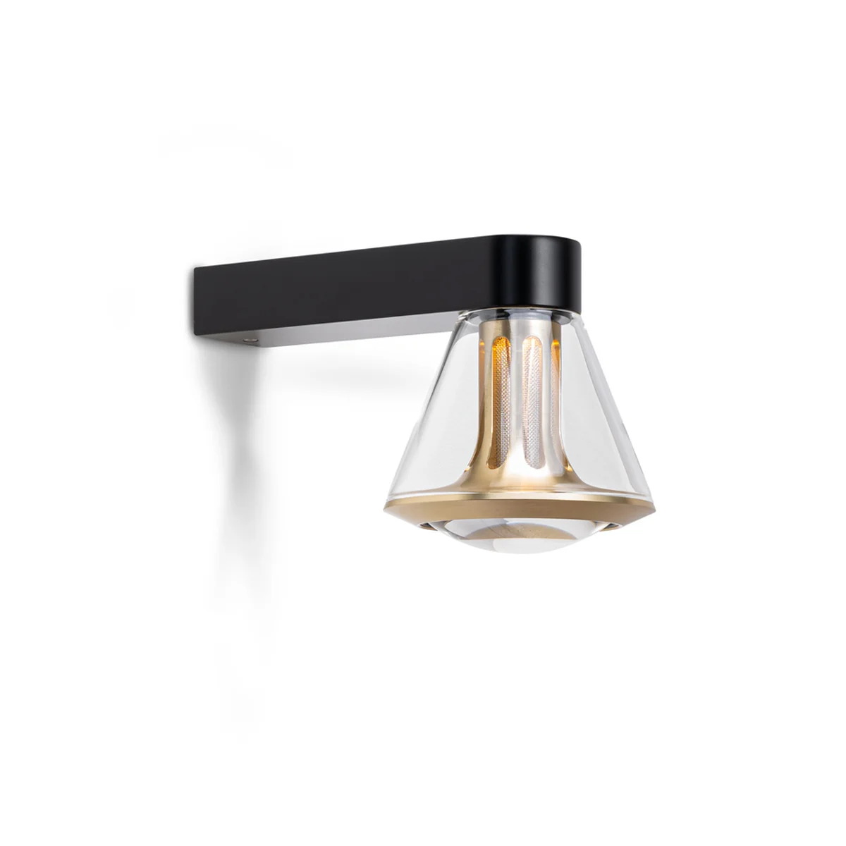 ETHICS Cone Wandleuchte Kristall Gold ohne Abdeckplatte