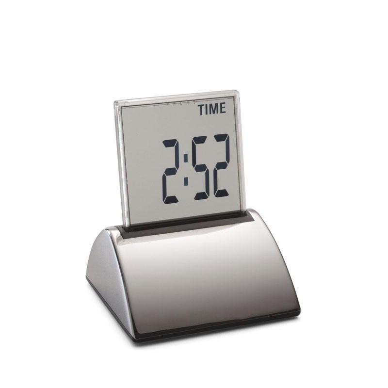 TOUCH Tischuhr chrom / Plexiglas, P