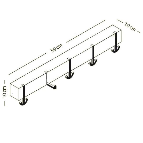 ANCORA CINQUE Wandgarderobe Vermassung