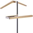 TURNO Herrendiener / Anzugstnder chrom / Eiche natur