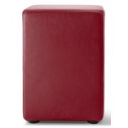 POMP Hocker Leder bordeaux-rot