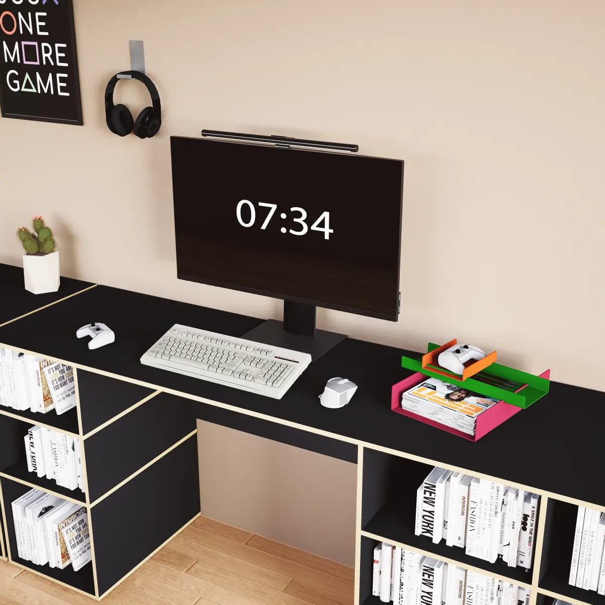 ABLEGER SET rechts auf dem Schreibtisch zusehen 