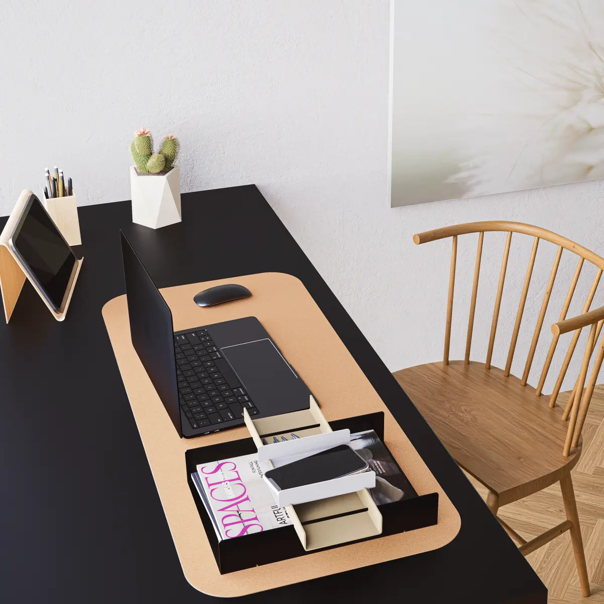 ABLEGER SET auf dem B�ro Schreibtisch  