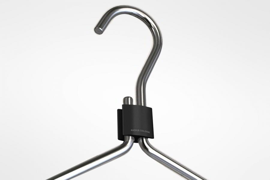 CLIP Kleiderbügel Tobias Grau, schwarz von RADIUS CLIP Kleiderbügel Tobias Grau, schwarz