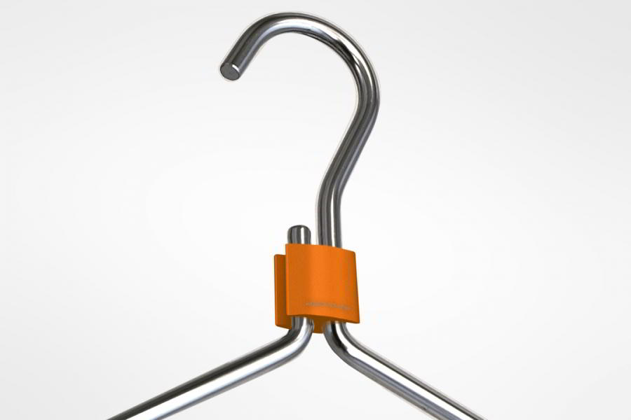 CLIP Kleiderbügel Tobias Grau, orange von RADIUS CLIP Kleiderbügel Tobias Grau, orange