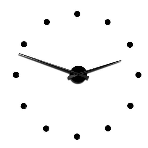 Wanduhr Radius 411B schwarz