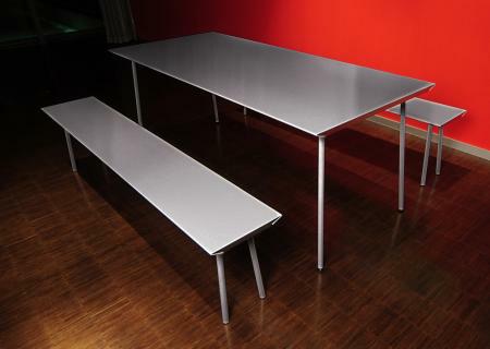 AIR Tisch alu silber