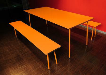 AIR Tisch alu orange