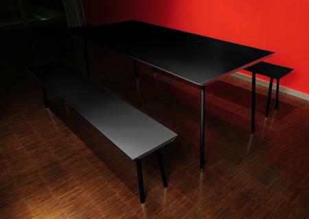 AIR Tisch alu schwarz