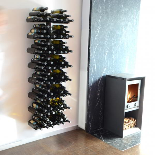 WINE TREE Weinregal Wandregal 170 cm, schwarz