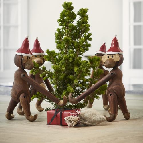 Kay Bojesen: Affe mit Weihnachtsmütze von Rosendahl Kay Bojesen: Affe mit Weihnachtsmütze