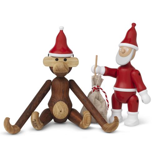 Kay Bojesen: Affe mit Weihnachtsmütze von Rosendahl Kay Bojesen: Affe mit Weihnachtsmütze