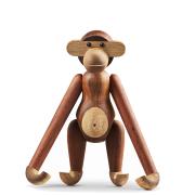 Kay Bojesen: Holz Affe mittel 28 cm, Teakholz/Limba, der mittlere Affe