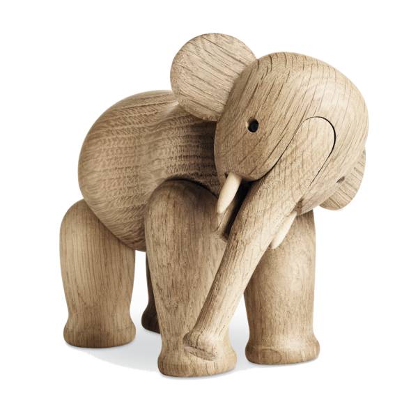 Kay Bojesen Elefant, 16 cm hoch, Eiche natur