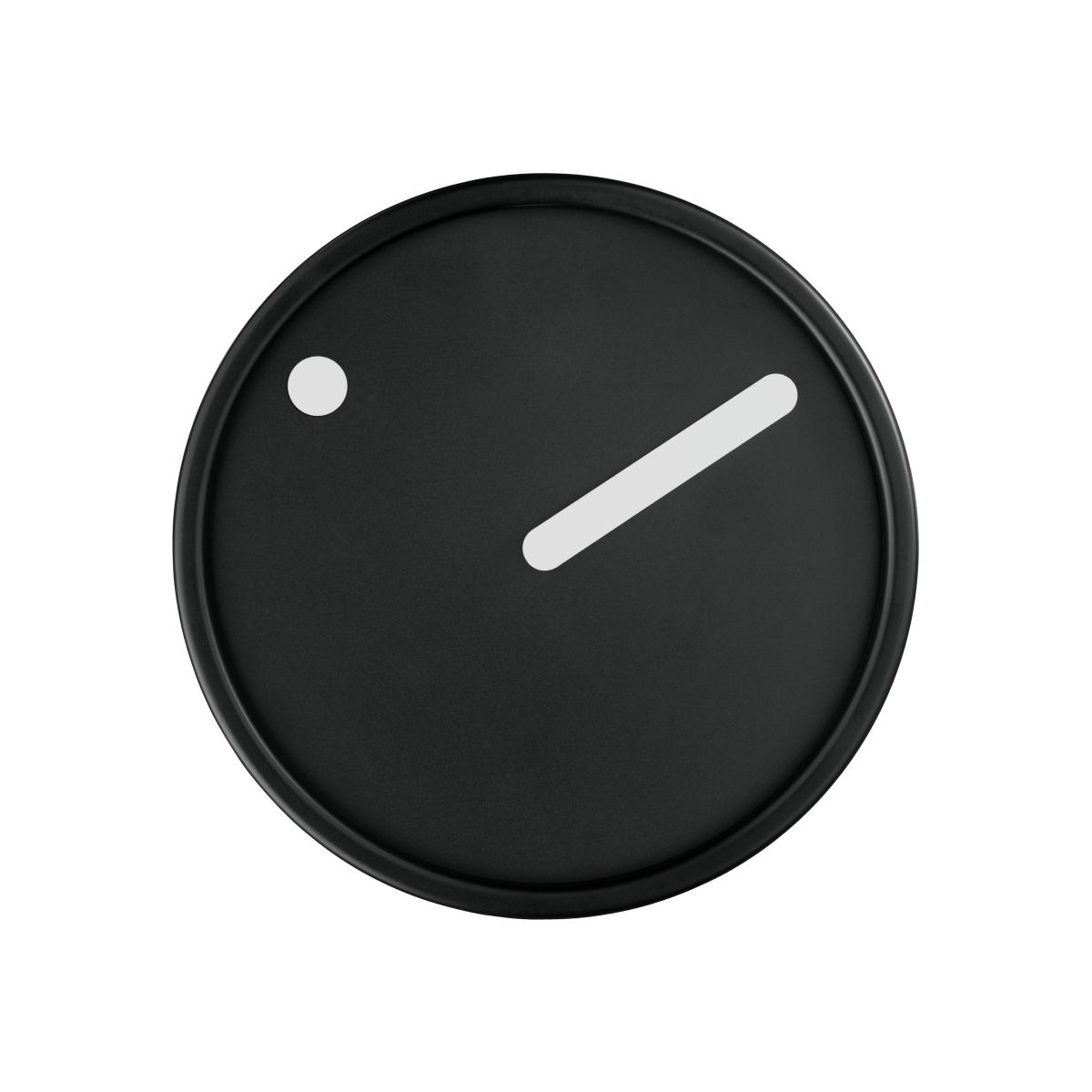PICTO Wanduhr schwarz mit weien Zeigern