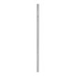 LINE Wandgarderobe steingrau hochglanz (122) chrom glnzend