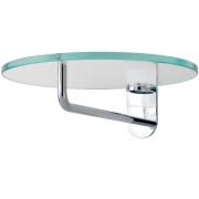 FRISBI Wandgarderobe rund chrom / Klarglas FRISBI Wandgarderobe rund chrom / Klarglas