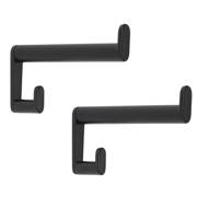 LUX Garderobenhaken 1503 PVD-beschichtet schwarz 2er-Set LUX Garderobenhaken 1503 PVD-beschichtet schwarz 2er-Set