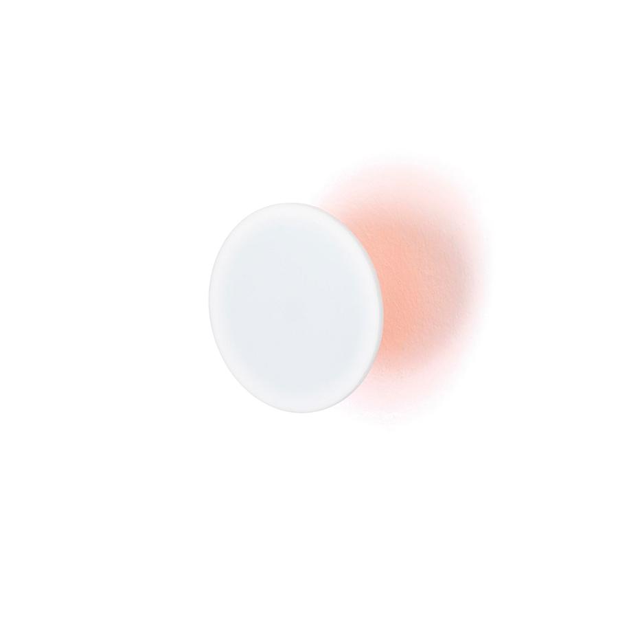ECLIPSE Garderobenhaken Neon orange / weiß Ø 20 cm, s