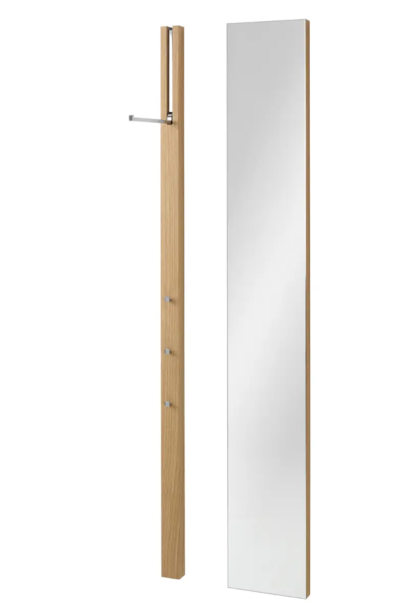 LINE Spiegel und Gaderobe in Eiche