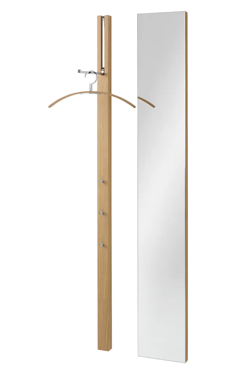 LINE Spiegel und Gaderobe in Eiche