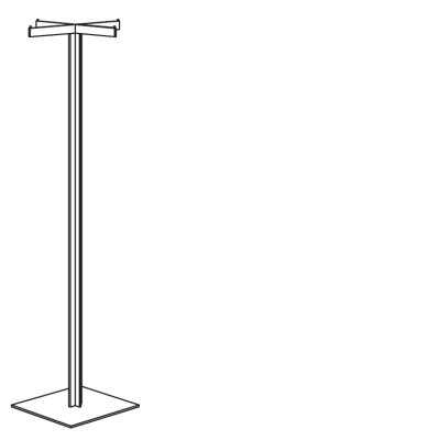 STRAIGHT Garderobenständer weiß von schönbuch STRAIGHT Garderobenständer weiß