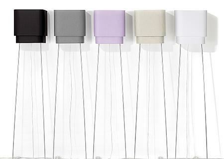 GLOW Anlehnleuchte mocca, asphalt, flieder, cremewei�, schneewei�