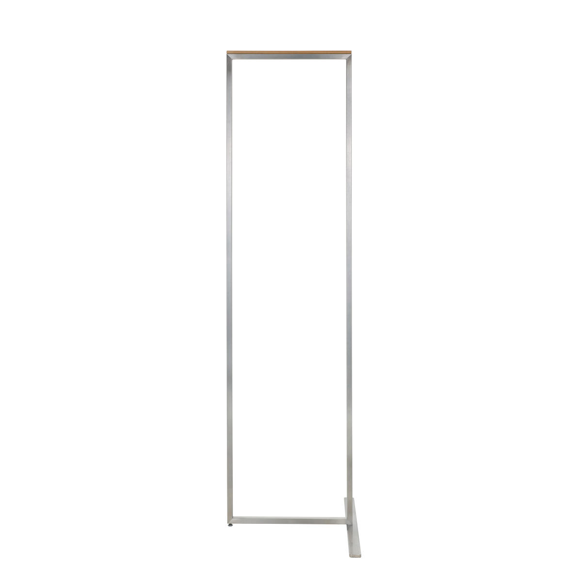 SKID Garderobenständer 47 cm, Edelstahl mit Weißeiche matt Auflage von schönbuch SKID Garderobenständer 47 cm, Edelstahl mit Weißeiche matt Auflage