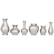 BLOSSOM Vasen Biskuitporzellan titanisiert 6er-Set