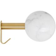 DOTS STONE Garderobenhaken mit Marmorkugel Bianco Carrara weiß DOTS STONE Garderobenhaken mit Marmorkugel Bianco Carrara weiß