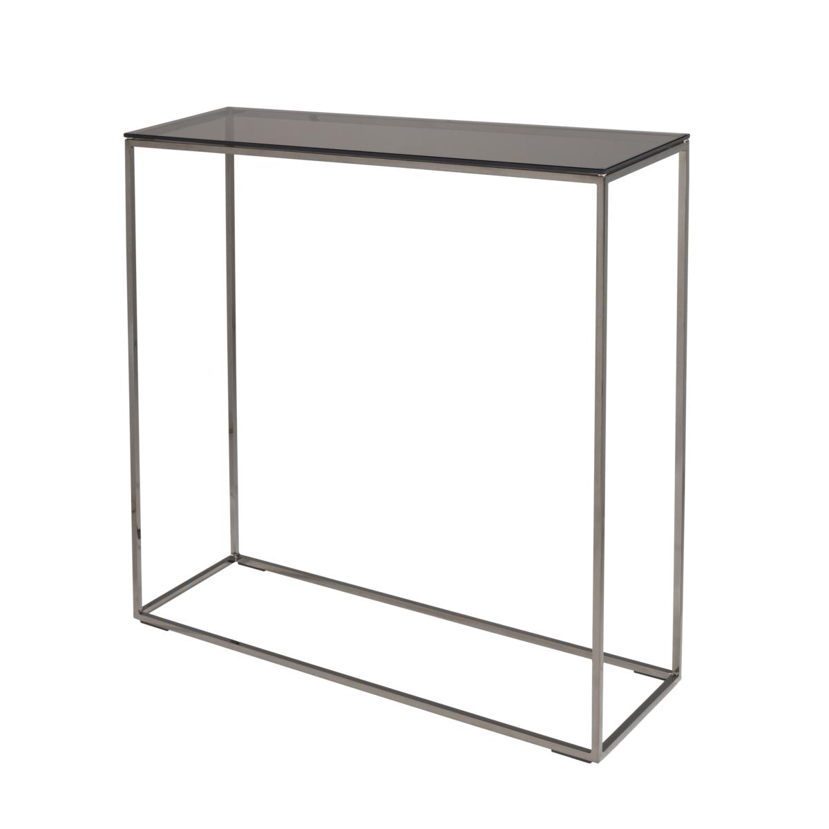RACK Konsolentisch .89 rauchchrom glänzend / Glasplatte rauchglas von schönbuch RACK Konsolentisch .89 rauchchrom glänzend / Glasplatte rauchglas