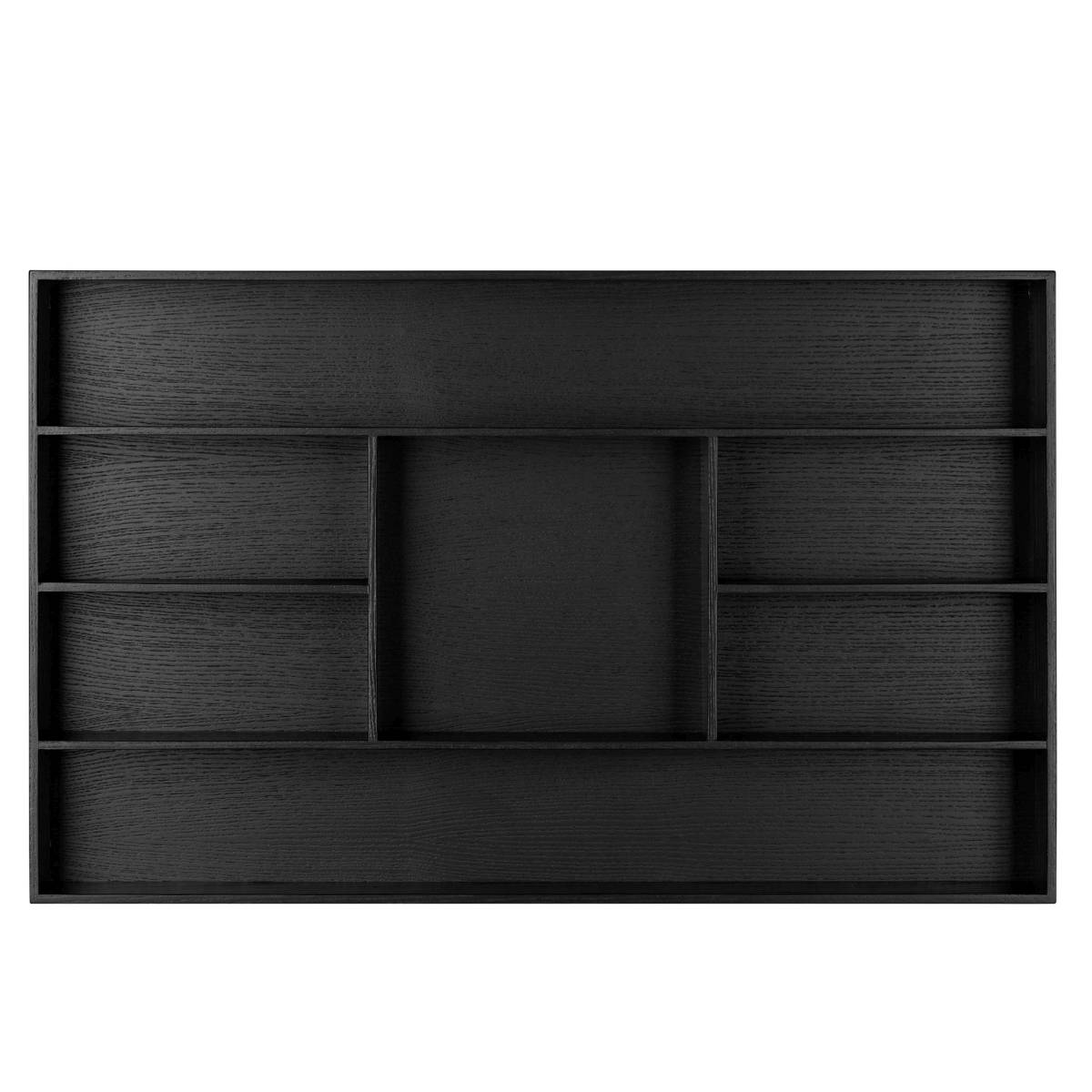 TREASURE BOX Setzkasten Esche schwarz mit 7 Fächern