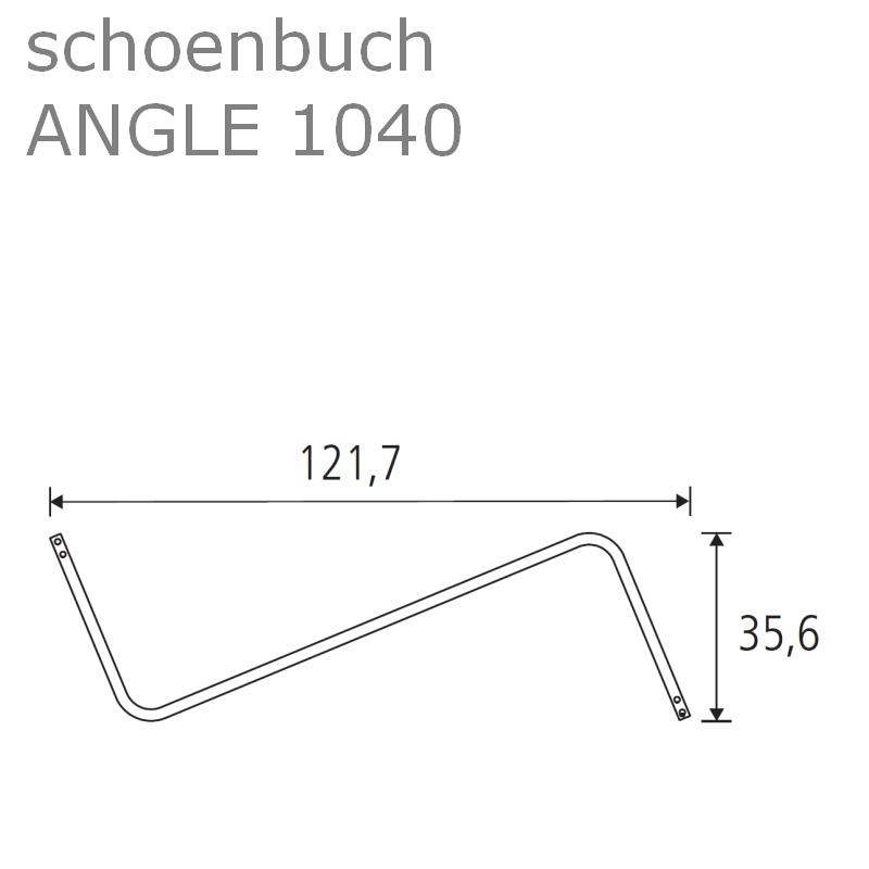 ANGLE Garderobenständer 1040 Vermassung von schönbuch ANGLE Garderobenständer 1040 Vermassung