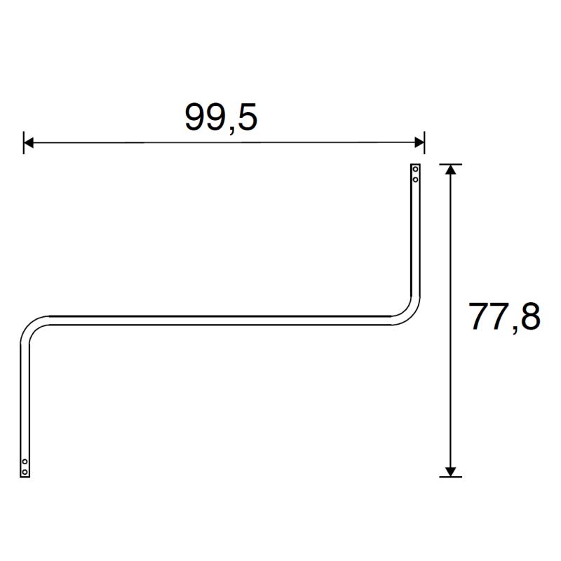 ANGLE Garderobenstnder 1040 Vermassung Quadratur