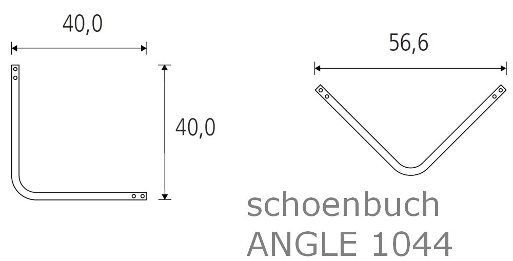ANGLE Garderobenständer 1044 Vermassung von schönbuch ANGLE Garderobenständer 1044 Vermassung