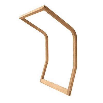 SLED Wandgarderobe 50 cm Eiche natur gelt