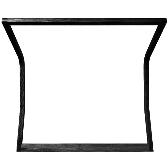SLED Wandgarderobe 80 cm Lack schwarz offenporig von schönbuch SLED Wandgarderobe 80 cm Lack schwarz offenporig