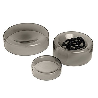 JAR Glasschalen 3er-Set smoke Rauchglas