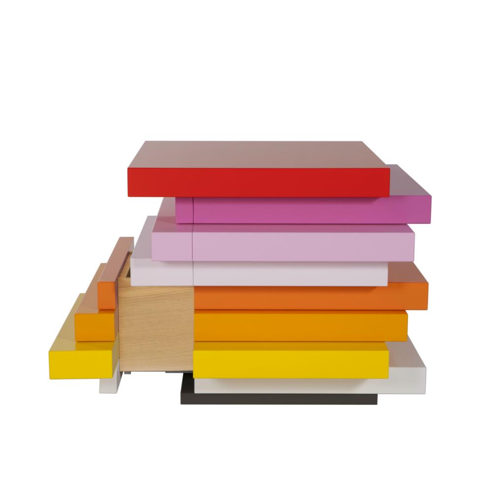 MILLE-FEUILLE Kommode 56,4 cm, farbig von schönbuch MILLE-FEUILLE Kommode 56,4 cm, farbig