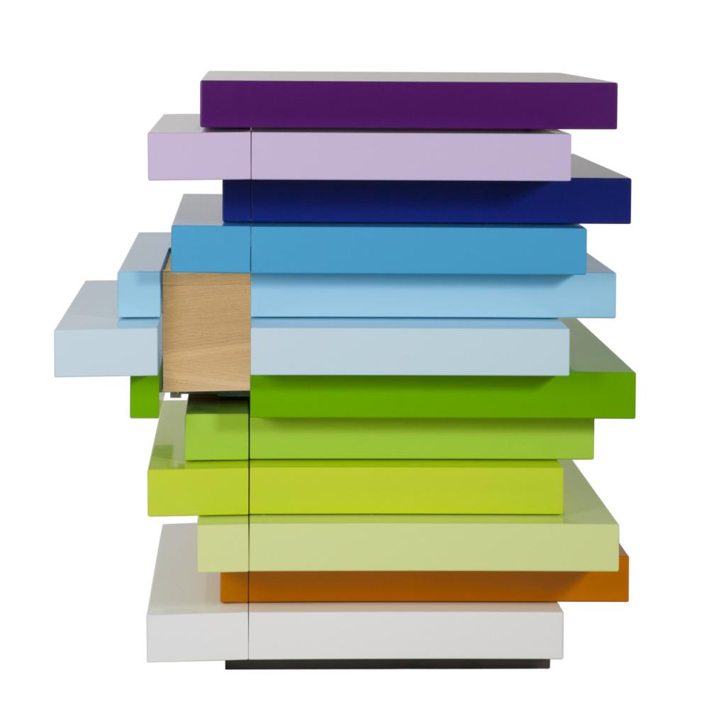 MILLE-FEUILLE Kommode 68,1 cm, farbig von schönbuch MILLE-FEUILLE Kommode 68,1 cm, farbig