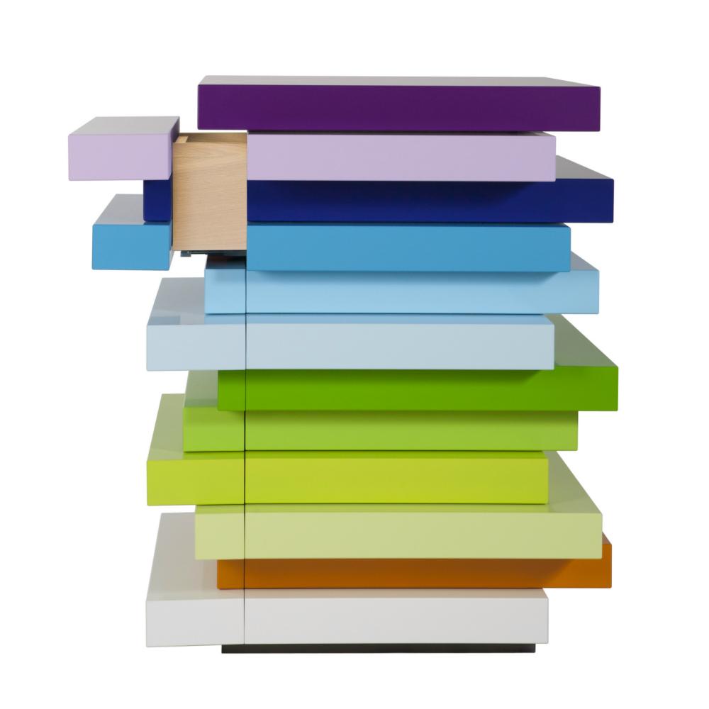 MILLE-FEUILLE Kommode 68,1 cm, farbig von schönbuch MILLE-FEUILLE Kommode 68,1 cm, farbig