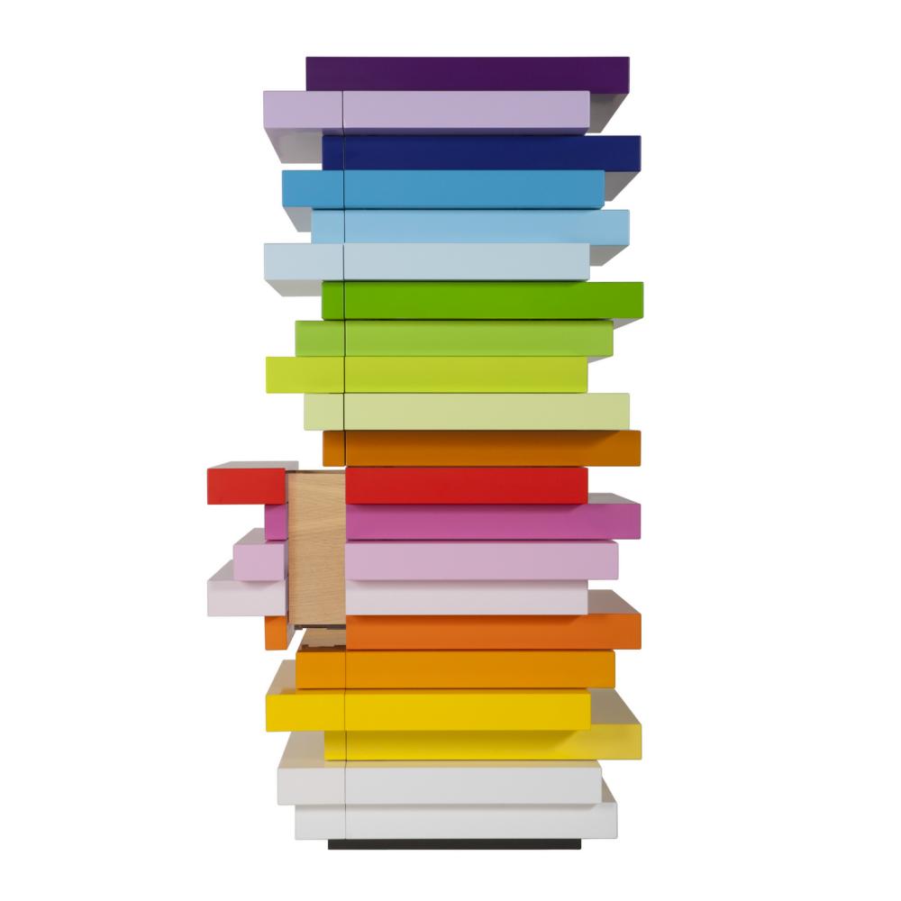 MILLE-FEUILLE Kommode 143,7 cm, farbig von schönbuch MILLE-FEUILLE Kommode 143,7 cm, farbig